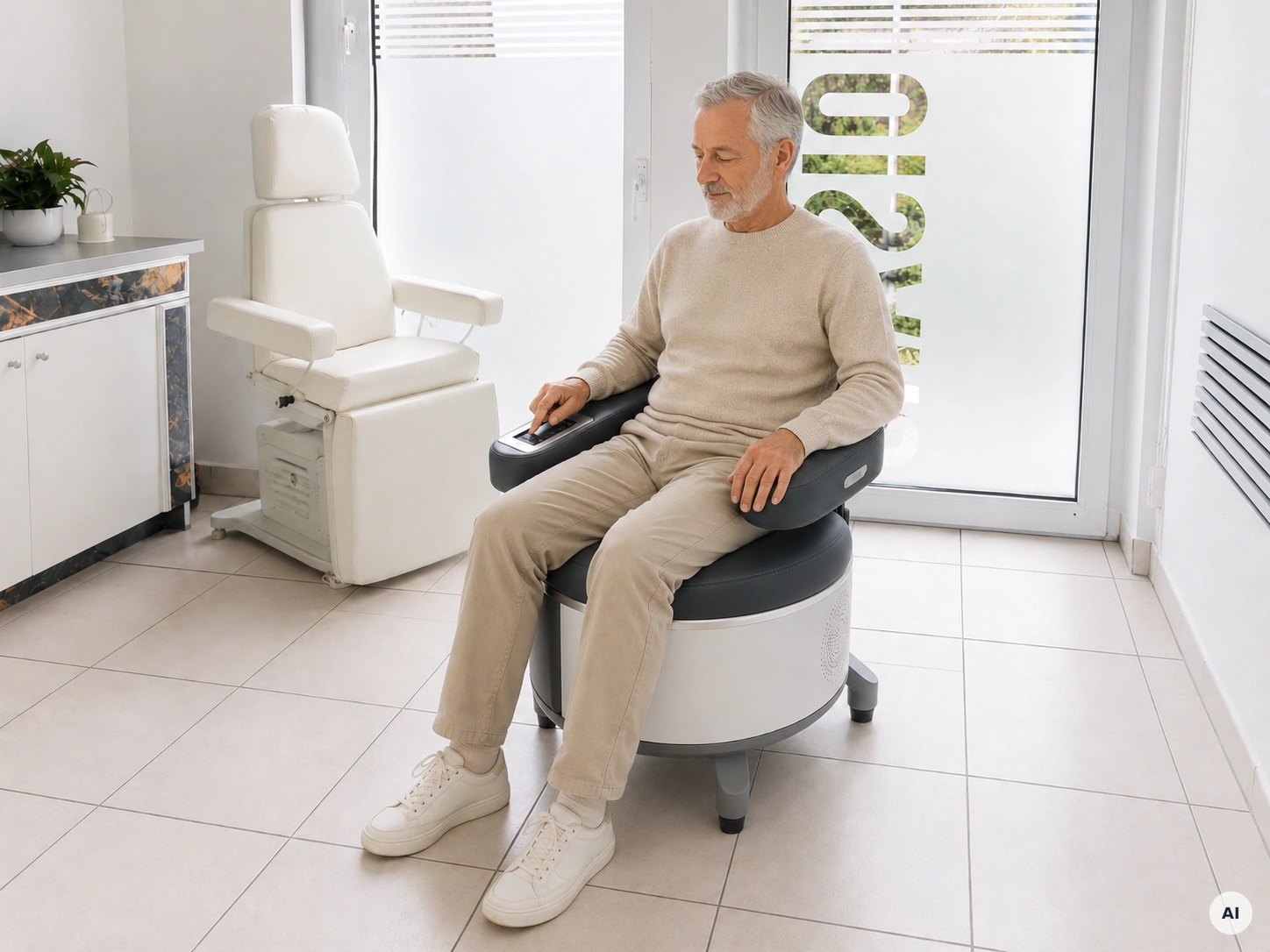 BetterPelvi Beckenbodentraining im Sitzen bei Physio Mülheim