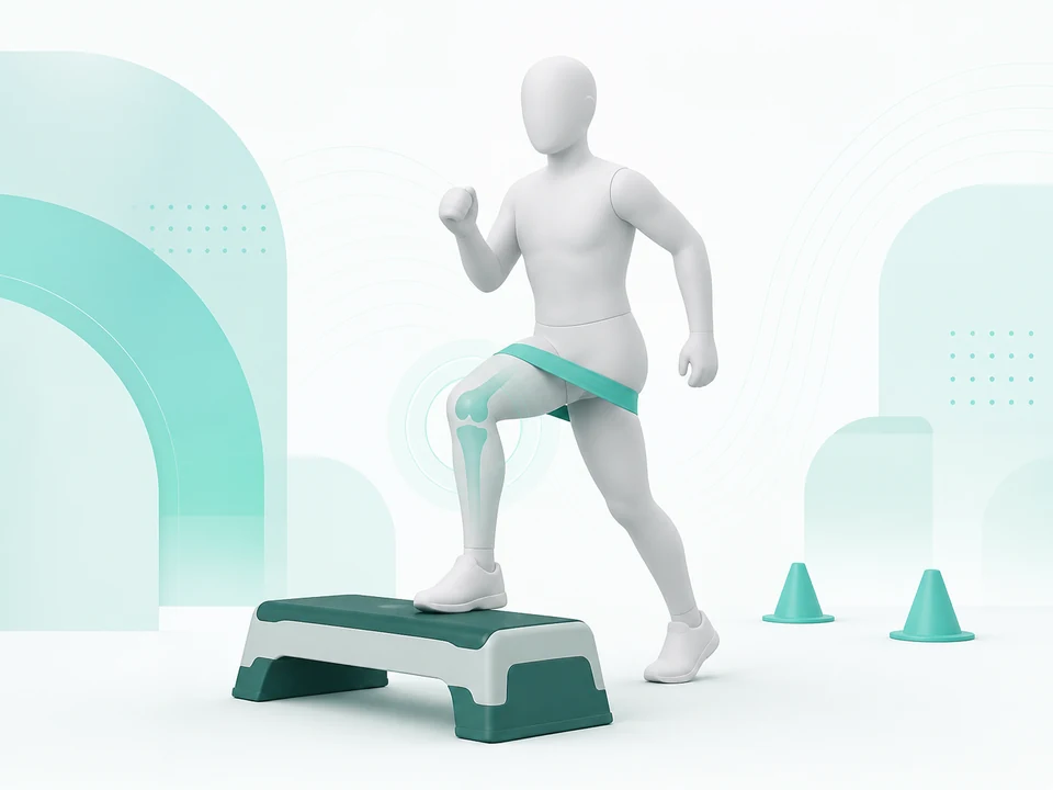 Illustration zum stufenweisen Wiedereinstieg in den Sport